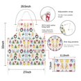 thumbnail image 7 of Multicolor Christmas Apron-Garden Aprons for Women with Pockets-Cotton Linen Waterproof Kitchen Cooking Gardening Aprons Adjustable for Kitchen,Cooking,BBQ and Salon 32"x27", 7 of 7