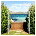 thumbnail image 3 of Metal Garden Arch W74.4'' x H98.4'' Garden Arbor Trellis Climbing Plants Support Rose Arch Outdoor Arch, 3 of 5