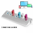thumbnail image 4 of 7-Port USB 3.0 Hub with 18W Fast Charging - High-Speed 5Gbps Data Transfer, Compact & Portable Design for PC, Laptop & Travel Use (Universal Compatibility with USB-A/USB-C, Stable Power Supply), 4 of 10