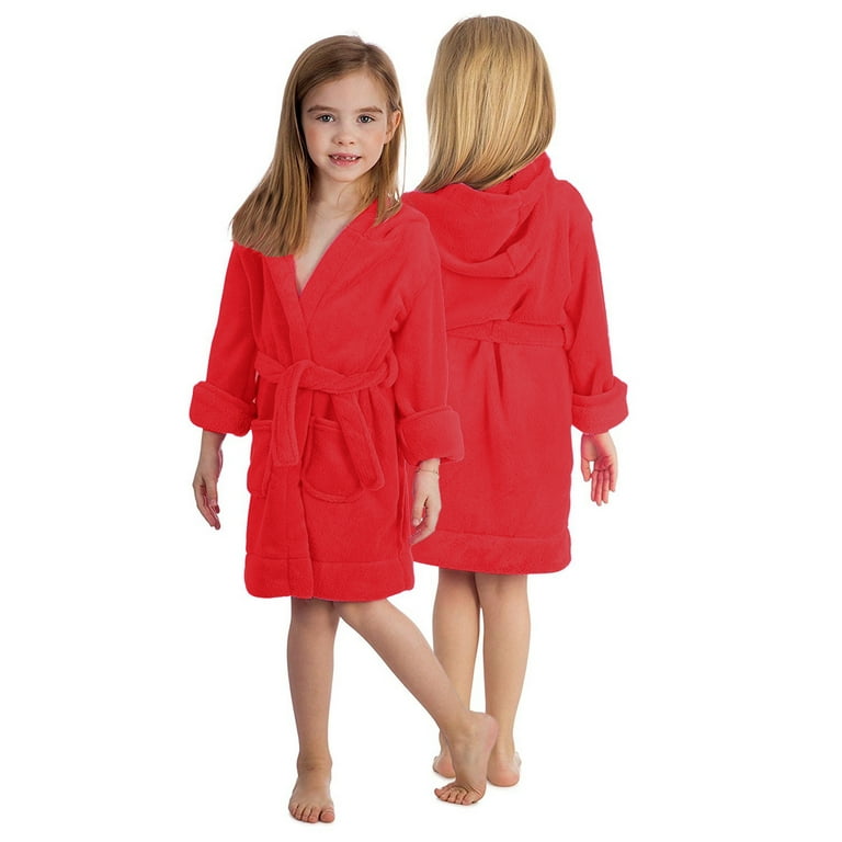 Kids red dressing gown hotsell