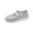 Grey, variant on Womens Autumn Single Shoe Canvas Tie Flat Heel Low Top Casual Solid Color Shoes