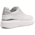 thumbnail image 3 of Replay Aromas Women's Lace Up Leather Glitter Platform Sneakers In White Size 7, 3 of 6