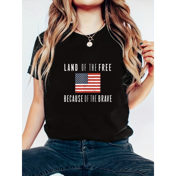 Land of the Free,Because of the Brave Memorial Day T-Shirt