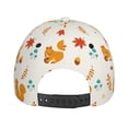 thumbnail image 6 of Balery Baseball Cap Adjustable Size for Running Workouts and Outdoor Activities All Seasons Dad Hat(Squirrel Maple Leaves And Nuts), 6 of 9