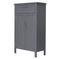 thumbnail image 4 of Tcbosik A Smoke Double Door Cabinet,for Bathroom Storage, Gray, 4 of 7
