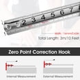 thumbnail image 2 of Retractable Tape 9.8FT Stainless Steel Measuring Tape with Double-sided Scale Waterproof Portable Retractable Measure Ruler, 2 of 10