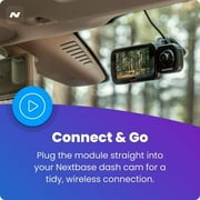 Nextbase 222X Compact Dual Dash Cam Front & Rear 2.5 HD IPS Screen, 1080p Full HD, 6 Layer Lens, Black, 0.17 lbs assembled.