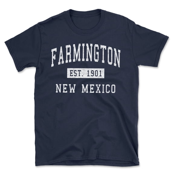 Farmington New Mexico Classic Established Men's Cotton T-Shirt