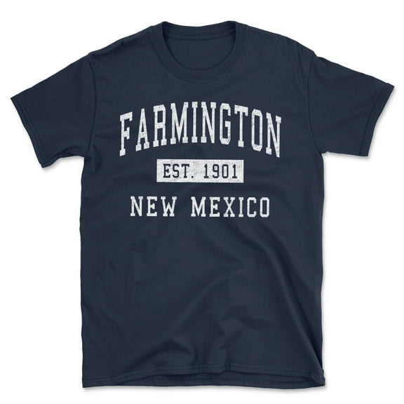 Farmington New Mexico Classic Established Men's Cotton T-Shirt