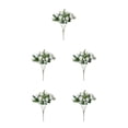 thumbnail image 1 of Hojas de eucalipto artificiales Yuarrent ramo de flores falsas decoración de muebles interiores y exteriores, 1 of 6