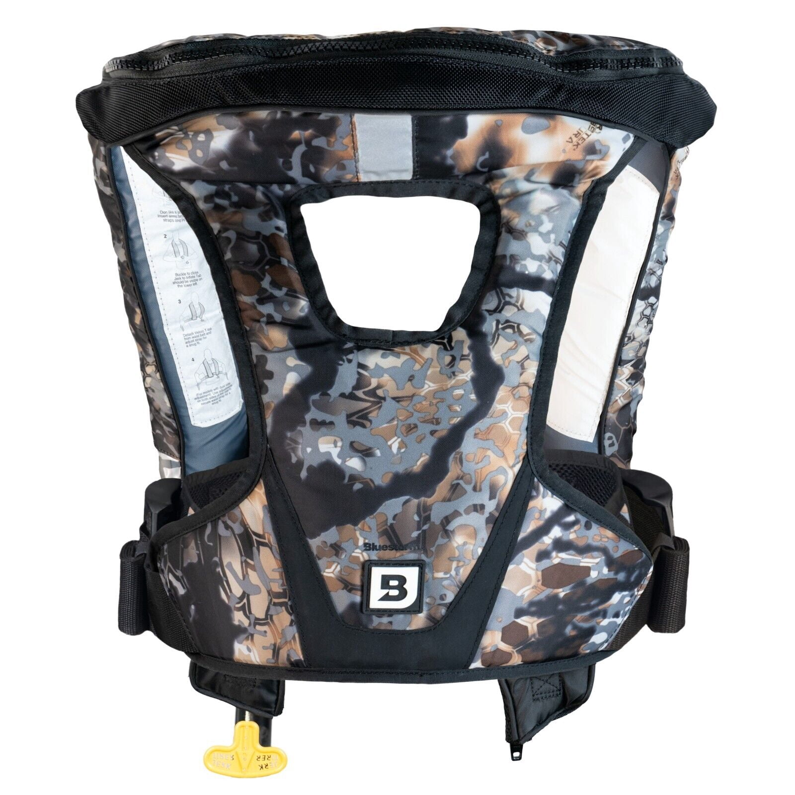 Bluestorm Arcus 40 Inflatable AUTO Life Jacket USCG Type 2 PFD, Kryptek SKYFALL