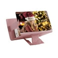 thumbnail image 3 of 8 Inch 3D Phone Screen Magnifier Stereoscopic Phone movies Amplifying Desktop Leather Bracket Mobile Holder Stand, 3 of 8