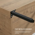 thumbnail image 3 of 24 Inch Bathroom Vanity with 2 Soft Close Door & Adjustable Shelf, Wooden Bathroom Storage Cabinet with 2 Metal Handle, 4 Metal Feet, Freestanding Bathroom Vanity without Ceramic Sink, Imitative Oak, 3 of 8