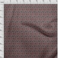 thumbnail image 3 of oneOone Viscose Chiffon Dusty Brown Fabric Cartoon Face & Polka Dot Sewing Craft Projects Fabric Prints By Yard 42 Inch Wide, 3 of 4