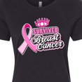 thumbnail image 4 of Inktastic I Survived Breast Cancer with Pink Ribbon Women's T-Shirt, 4 of 5