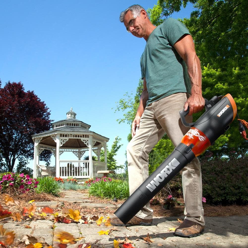 Worx WG520 Turbine600 20V 600 CFM Electric Handheld Corded Leaf Blower