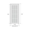 thumbnail image 6 of Modern Solid Interior Door with Handle | Planum 2010 Chocolate Ash | Single Regural Panel Frame Trims | Bathroom Bedroom Sturdy Doors-42" x 96", 6 of 6