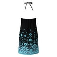 thumbnail image 7 of asdoklhq Womens Plus Size Clearance Dresses,Women Vintage Daily Summer Sleeveless Lace Up Pullover Dress Vintage Print Hollow Out V-Neck Sundress Vintage Dress, 7 of 7