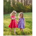 thumbnail image 4 of Made in USA Girls Soft Cotton Jersey Short Sleeve Tiered Dress | Candy Apple, 4 of 5