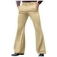 thumbnail image 1 of Pantalones largos para hombre, moda informal, lisos, con cremallera, bolsillos, pantalones acampanados, pantalones de poliéster para hombre., 1 of 7