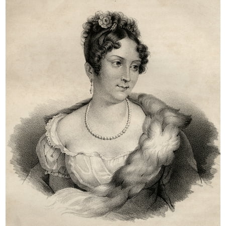 Mademoiselle Mars Anne-Franoise-Hippolyte Boutet 1779-1847 French Actress At The Comdie-Franaise 19Th Century Lithograph By Em Baerentzen & CoFrom The Book Figaro Journal Of LiteratureArt And