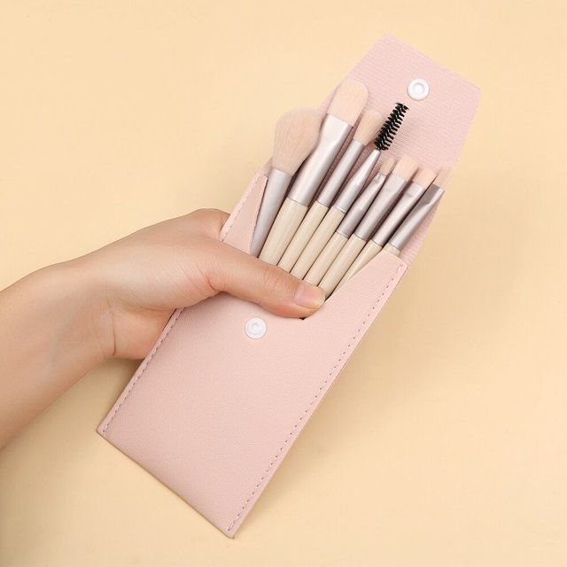 Juego de brochas de maquillaje profesionales, brochas de maquillaje de belleza en polvo, sombra de ojos, base, colorete, mezcla, corrector, 8/13 Uds. Gao Jinjia LED