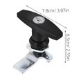 thumbnail image 2 of 1 Set T Handle Cabinet Locks RV Truck Storage Drawer Locks with Keys Garage Door Latch Locks Letter Box Drawer Locks for Trailers, 2 of 4