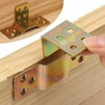 thumbnail image 4 of Heavy Duty Metal Bed Rail Brackets Wood Bed Frame Corner Bracket Support Connector Hardware Kit for Beds Sofa Furnitures Hings, 4 of 8