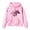A-Pink429, variant on JAJAHO Girls Graphic Hoodie Horse Print Long Sleeve Hooded Sweatshirts Loose Fit Fall Pullover With Pocket For Kids 4-14Y
