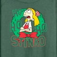 thumbnail image 3 of Hey Arnold! - Ho Ho Ho Stinko - Women's Lightweight French Terry Long Sleeve Shirt, 3 of 5