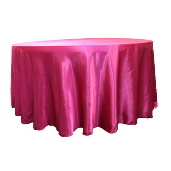 12 Pack 120" Inch round Satin Tablecloth 21 COLORS Table Cover Wedding Banquet