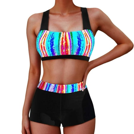 Women High Waisted Bikini Sets Two Piece Swimsuit Crop Top Swim Skirt Summer Beach Swim Suits For Women 2025 Bathing Suit OTHER XXXXL