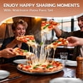 thumbnail image 7 of Walchoice 13.4 Inch Pizza Pan Set of 2, Stainless Steel Pizza Pan Tray, Reusable Metal Round Pizza Plate for Baking Serving Roasting, Healthy & Heavy-duty, Easy to Clean & Release, 7 of 7