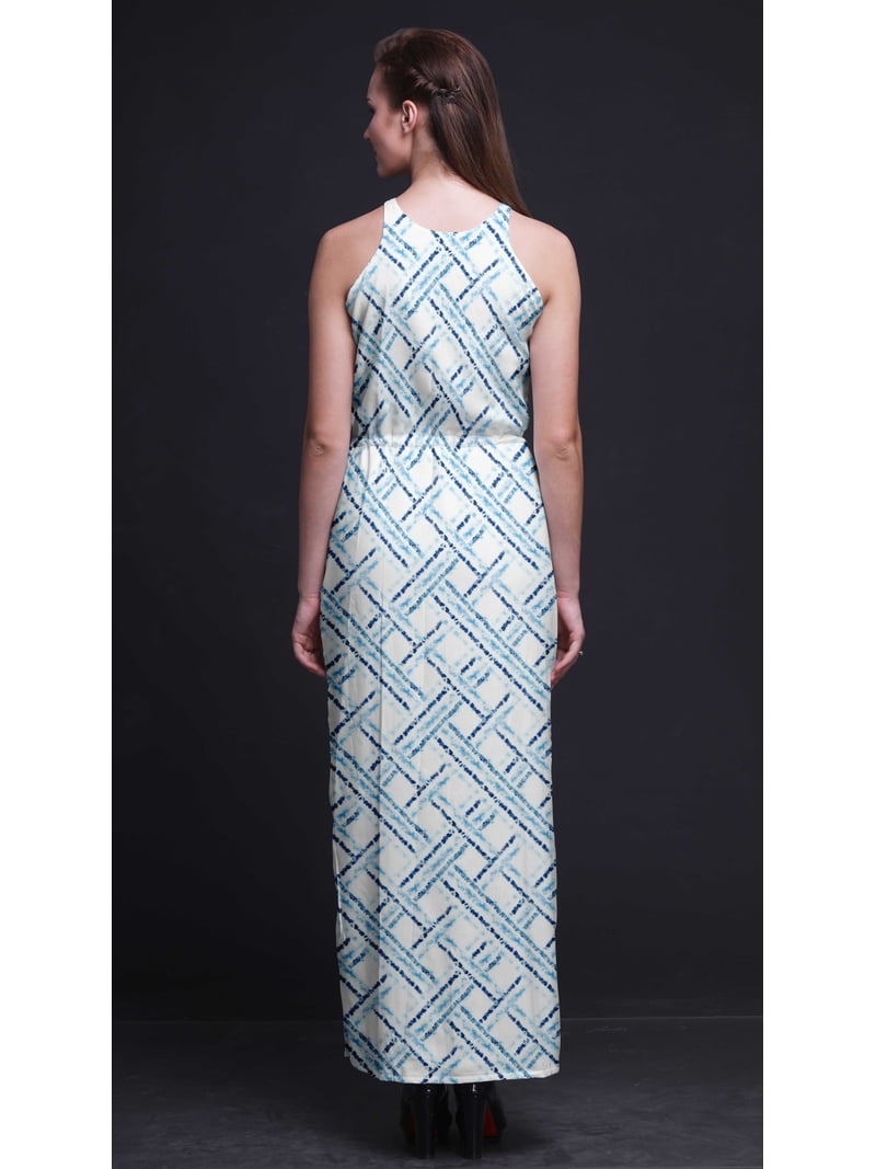 slim fit dress slacks Women's Midi Dress Black Shibori Tie Dye Slim Fit
