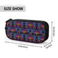 thumbnail image 4 of Vsdgher Indian Mandalas Dragonfly Print Large Capacity Pencil Case Pouch with Zipper, Portable Aesthetic Big Capacity Pencil Cases Pen Office Travel Stationery Bag, 4 of 8