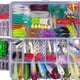 thumbnail image 2 of Kit de señuelos de pesca Caja de aparejos de pesca Crankbaits Spinnerbaits Gusanos de plástico Señuelos 240 piezas, 2 of 3