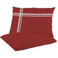 thumbnail image 1 of BedDecor 2-Pieces Bling Rhinestone Applique Trims Decorative Pillow Shams for Bed Home Decoration (Standard - 20" x 26", Blood Red), 1 of 5