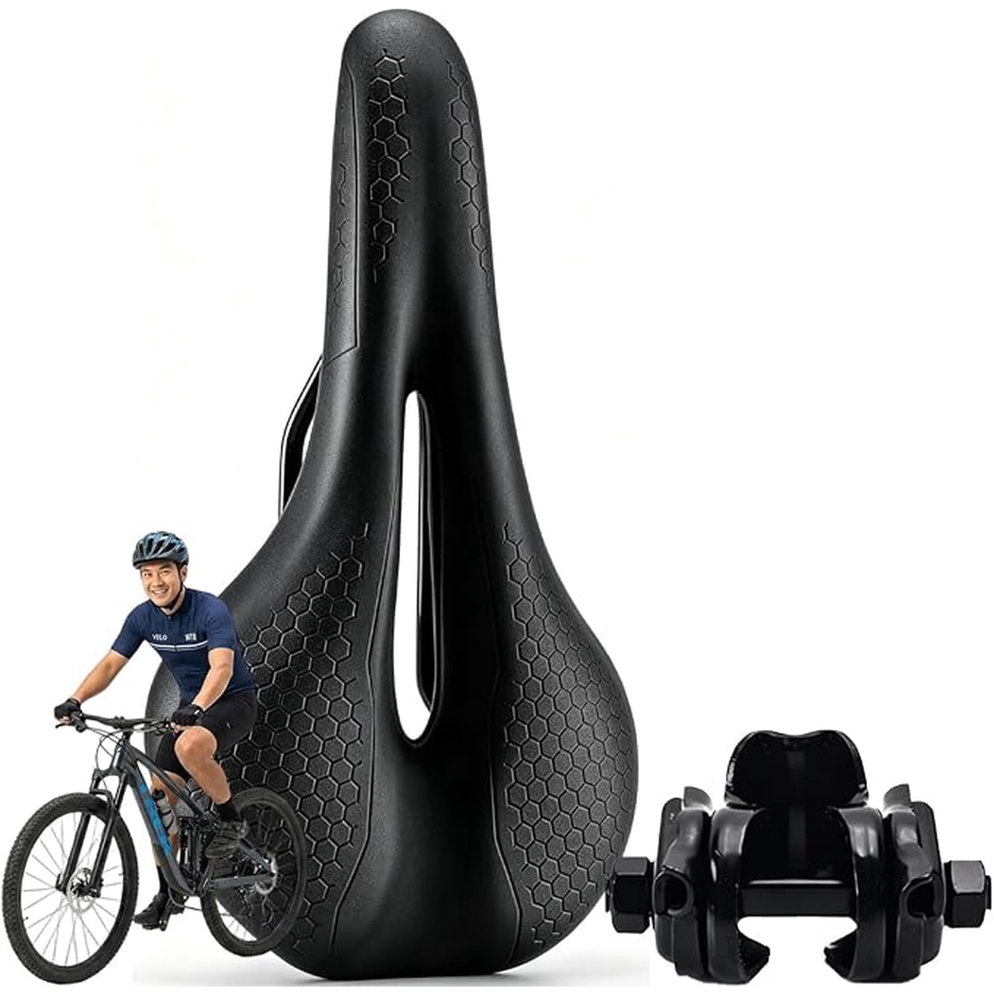 2026 New Ascent Bike Saddle 2.0 – Bike Seat Cushion, Ergonomic Bicycle Seat, Shock-Absorbing & Breathable, for Leisure, Competition, and Off-Road scenarios(A)