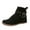 Black, variant on Women's Round Toe Western Boots Pull On Ankle Cowboy Boots Suede Retro Winter Low Heel