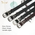 thumbnail image 5 of JASGOOD Women Leather Belt Black Waist Belts for Jeans Pants Dresses, 5 of 8