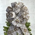 thumbnail image 3 of SUTENGDA Large Glitter Candy Cane Stripe Ribbon Christmas Tree Topper Bow and 12  Bows  13 Pieces, 3 of 5