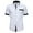 White, variant on WREESH Men's Formal Button Down Shirts Short Sleeve Turndown Collar Shirts with Solid Print for Men's Pocket Solid Color Formal Top White