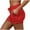 Red, variant on Gym Shorts Women Activewear Soft And Pockets Comfy And Shorts Drawstring Yoga Pants