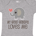 thumbnail image 4 of Inktastic Great Grandpa Loves Me Boys or Girls Baby Bodysuit, 4 of 5