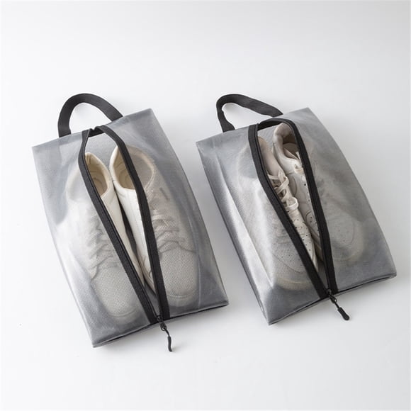 2 Pack Shoe Bags for Travel, Sneaker Bags, Waterproof Travel Shoe Bags with Zipper for Packing, Golf Shoe Dust Bags for Man and Women, Medium, Black
