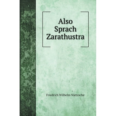 Fiction Books: Also Sprach Zarathustra (Hardcover)