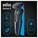 thumbnail image 3 of Braun Series 5 Afeitadora Eléctrica Hombre, Máquina de Afeitar Barba con Recortadora De Precisión EasyClick, EasyClean, en Seco y Mojado, Recargable, Inalámbrica, 51-B1200s, Azul, 3 of 5