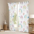 thumbnail image 3 of Rainbow Blackout Curtains Cartoon Rainbow Boho Curtains & Drapes Colorful Love Heart Print Curtains Romantic Rainbow Pattern Window Curtains 52''Wx63''L for Valentine'S Day, 3 of 5