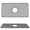 Gray, variant on Silicone Sink Mat, Kitchen Sink Protectors for Kitchen Sink Grid Accessory with Center Drain (Black)