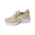 thumbnail image 2 of Athletic Shoes Women,Women's Running Shoes,Shoes for Women Sneakers,Womens Shoes Running Sneakers Tennis Non Slip Walking Gym Workout Athletic Comfortable Fashion saport Casual Shoe,Khaki,6, 2 of 7